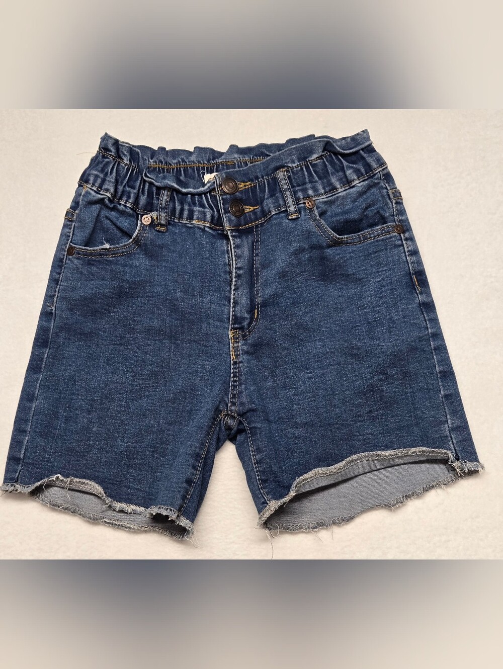 Celebrity Ace 1 / 25 Denim Shorts Elastic Paper Bag Waist Pockets